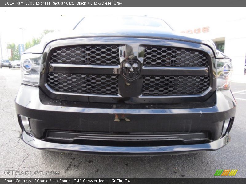 Black / Black/Diesel Gray 2014 Ram 1500 Express Regular Cab