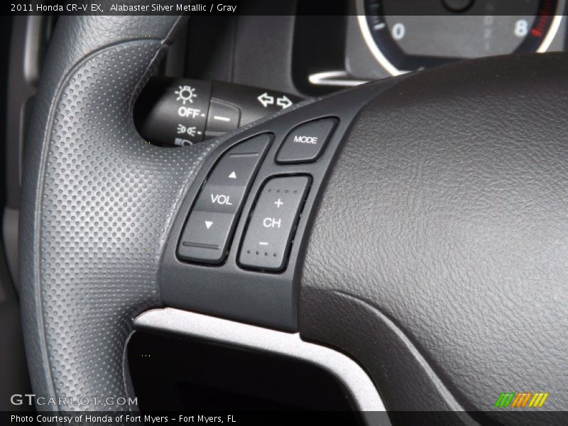 Alabaster Silver Metallic / Gray 2011 Honda CR-V EX