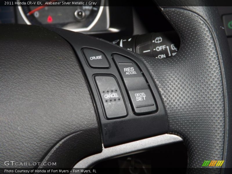 Alabaster Silver Metallic / Gray 2011 Honda CR-V EX