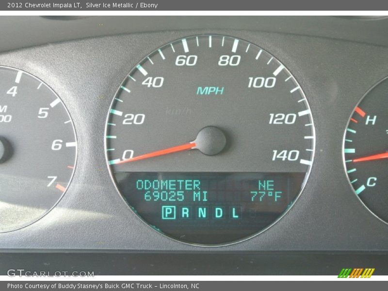 Silver Ice Metallic / Ebony 2012 Chevrolet Impala LT