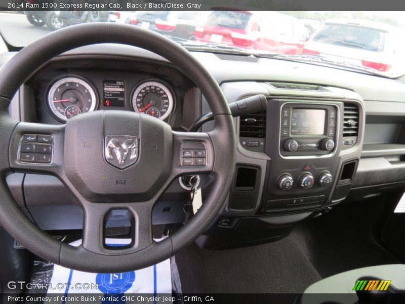 Black / Black/Diesel Gray 2014 Ram 1500 Express Regular Cab
