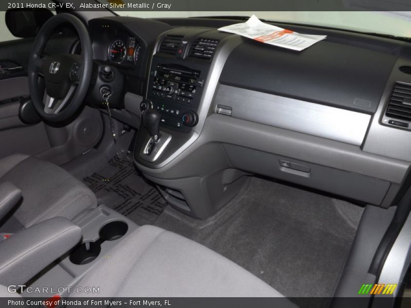 Alabaster Silver Metallic / Gray 2011 Honda CR-V EX