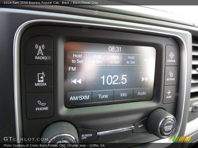 Black / Black/Diesel Gray 2014 Ram 1500 Express Regular Cab