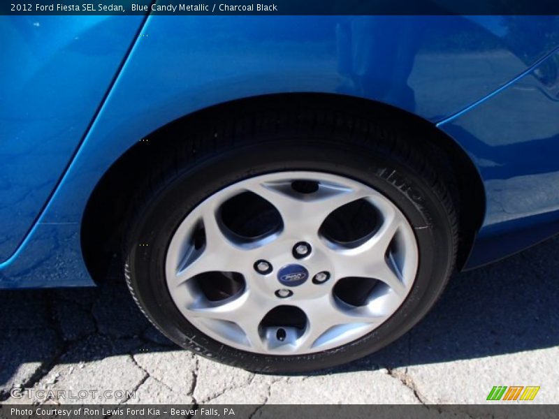 Blue Candy Metallic / Charcoal Black 2012 Ford Fiesta SEL Sedan