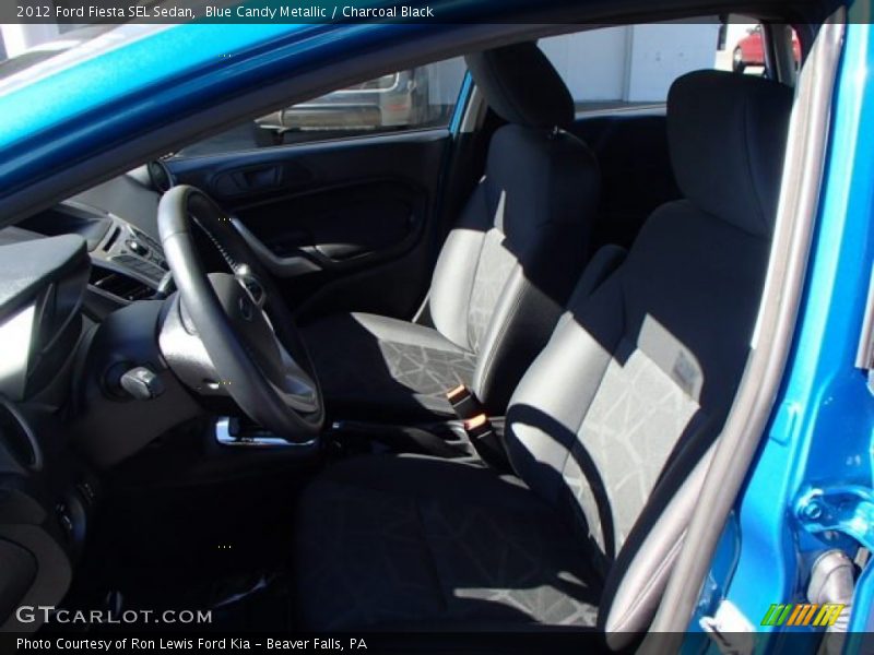 Blue Candy Metallic / Charcoal Black 2012 Ford Fiesta SEL Sedan