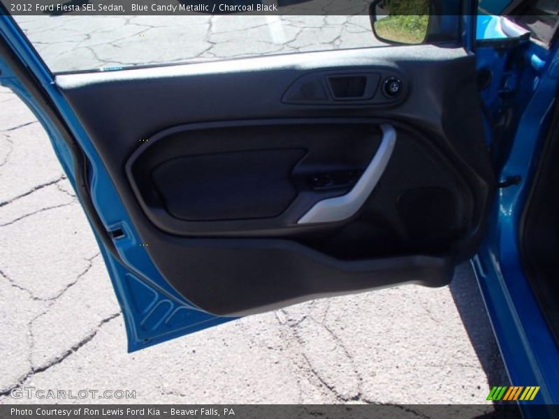 Blue Candy Metallic / Charcoal Black 2012 Ford Fiesta SEL Sedan
