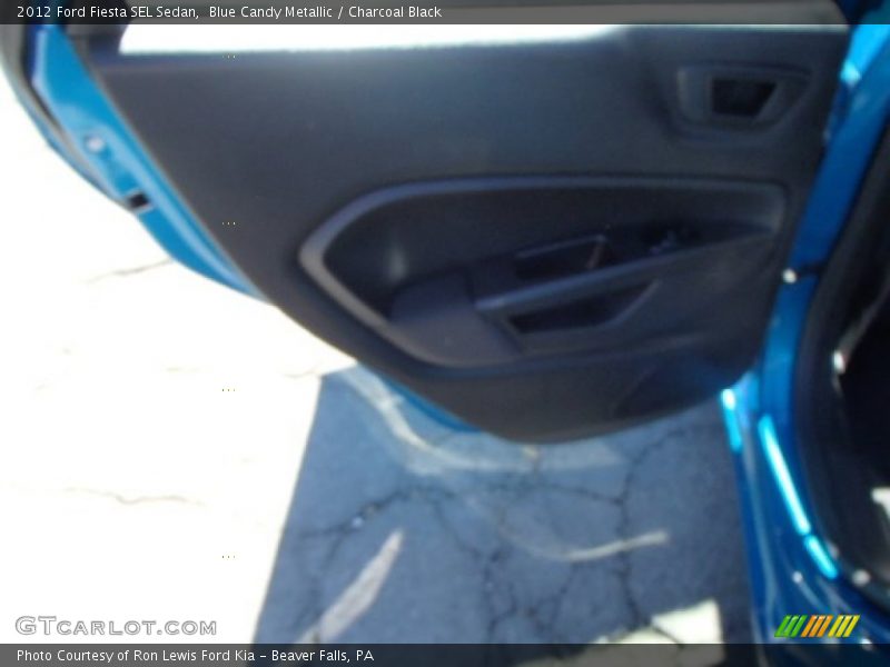Blue Candy Metallic / Charcoal Black 2012 Ford Fiesta SEL Sedan