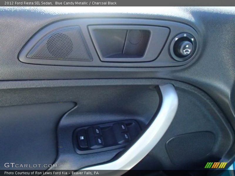 Blue Candy Metallic / Charcoal Black 2012 Ford Fiesta SEL Sedan