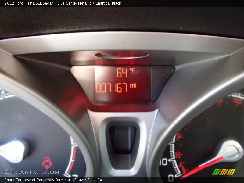 Blue Candy Metallic / Charcoal Black 2012 Ford Fiesta SEL Sedan