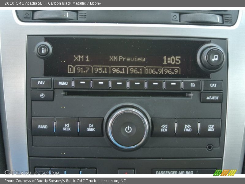 Carbon Black Metallic / Ebony 2010 GMC Acadia SLT