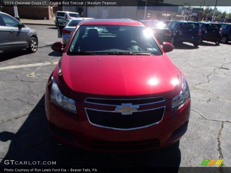 Crystal Red Tintcoat / Medium Titanium 2014 Chevrolet Cruze LT