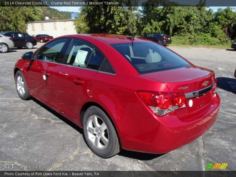 Crystal Red Tintcoat / Medium Titanium 2014 Chevrolet Cruze LT