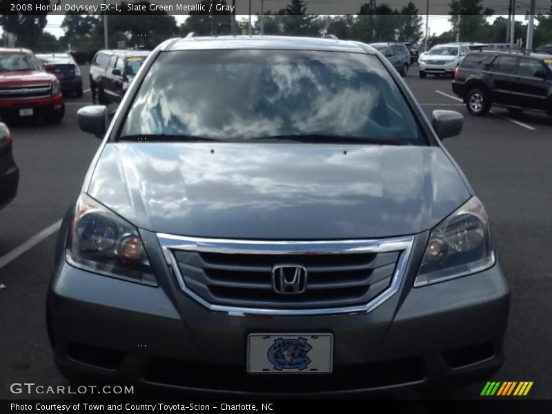 Slate Green Metallic / Gray 2008 Honda Odyssey EX-L