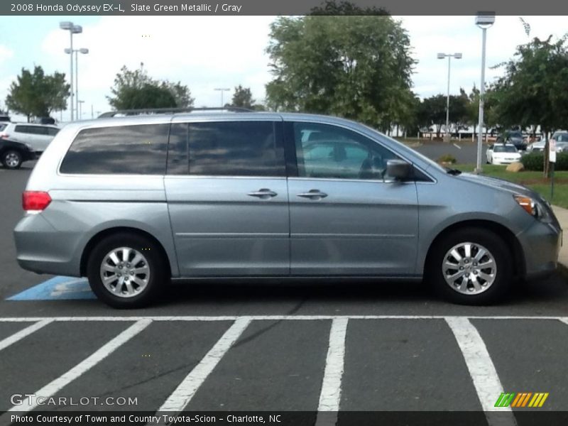 Slate Green Metallic / Gray 2008 Honda Odyssey EX-L