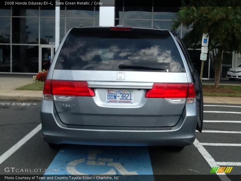 Slate Green Metallic / Gray 2008 Honda Odyssey EX-L