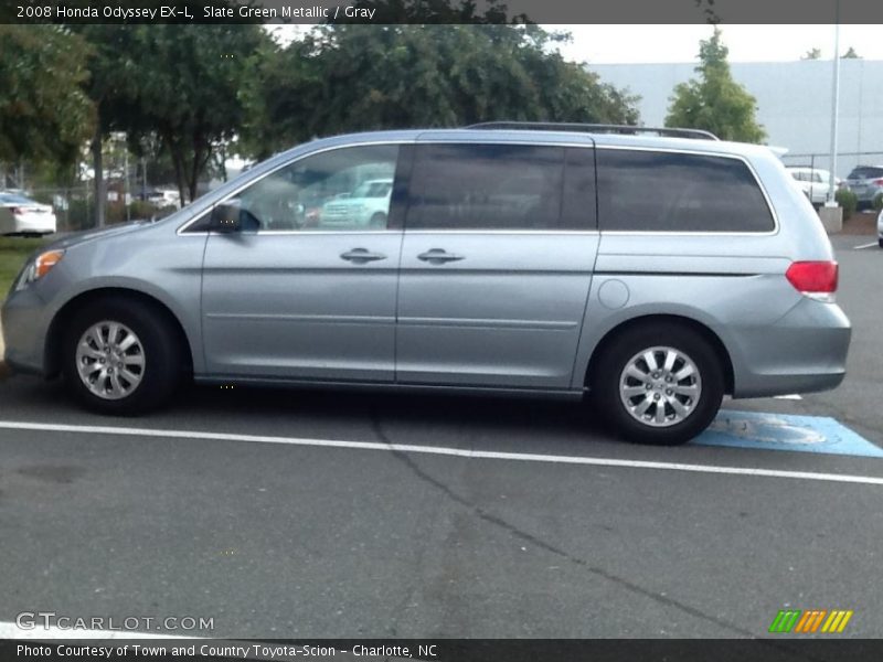 Slate Green Metallic / Gray 2008 Honda Odyssey EX-L