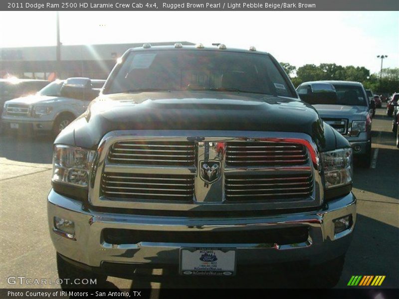 Rugged Brown Pearl / Light Pebble Beige/Bark Brown 2011 Dodge Ram 2500 HD Laramie Crew Cab 4x4