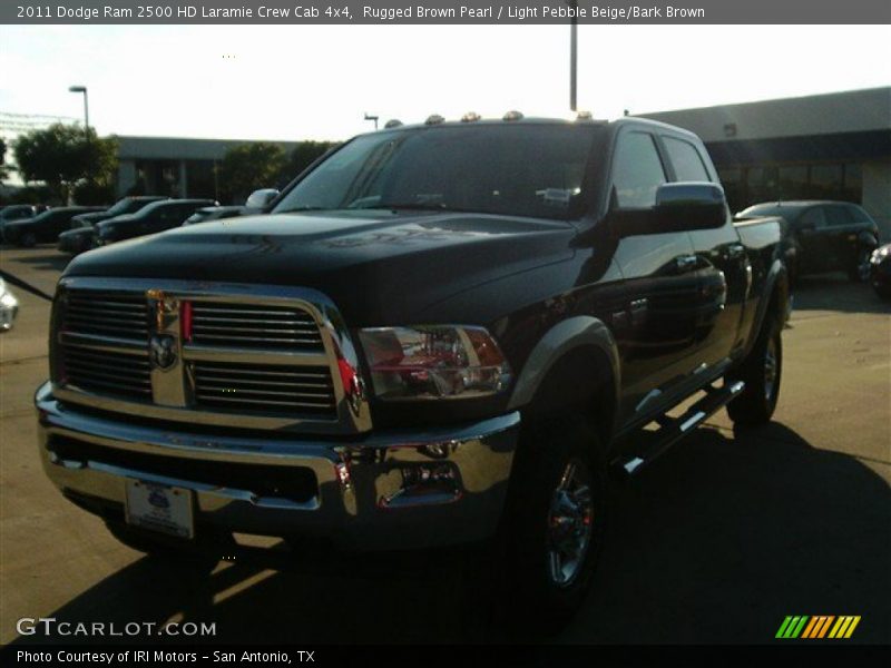 Rugged Brown Pearl / Light Pebble Beige/Bark Brown 2011 Dodge Ram 2500 HD Laramie Crew Cab 4x4