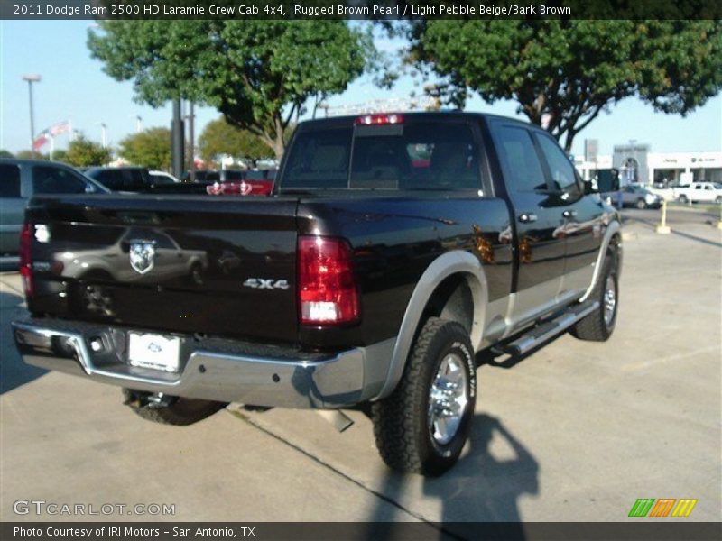 Rugged Brown Pearl / Light Pebble Beige/Bark Brown 2011 Dodge Ram 2500 HD Laramie Crew Cab 4x4