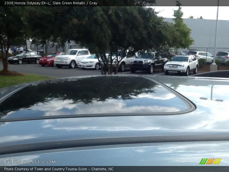 Slate Green Metallic / Gray 2008 Honda Odyssey EX-L