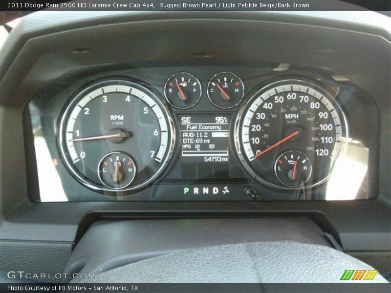 Rugged Brown Pearl / Light Pebble Beige/Bark Brown 2011 Dodge Ram 2500 HD Laramie Crew Cab 4x4