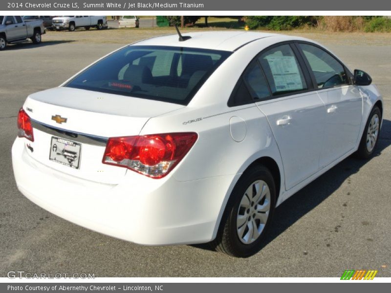 Summit White / Jet Black/Medium Titanium 2014 Chevrolet Cruze LS