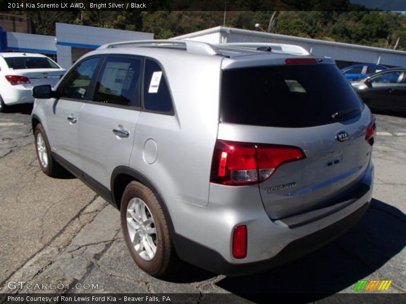 Bright Silver / Black 2014 Kia Sorento LX AWD