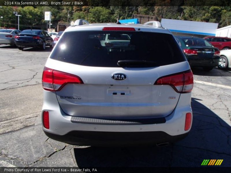 Bright Silver / Black 2014 Kia Sorento LX AWD
