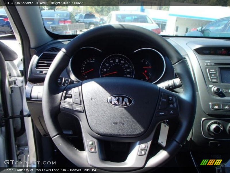 Bright Silver / Black 2014 Kia Sorento LX AWD