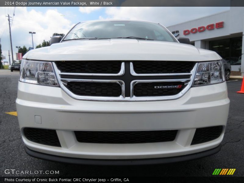 White / Black 2014 Dodge Journey Amercian Value Package