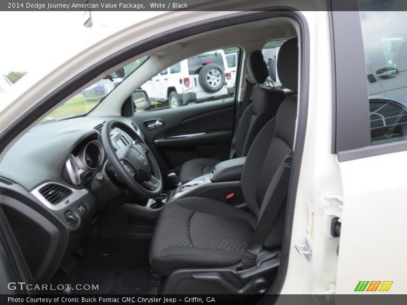 White / Black 2014 Dodge Journey Amercian Value Package