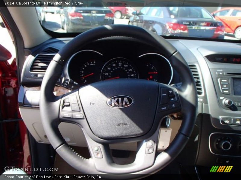 Remington Red / Gray 2014 Kia Sorento LX
