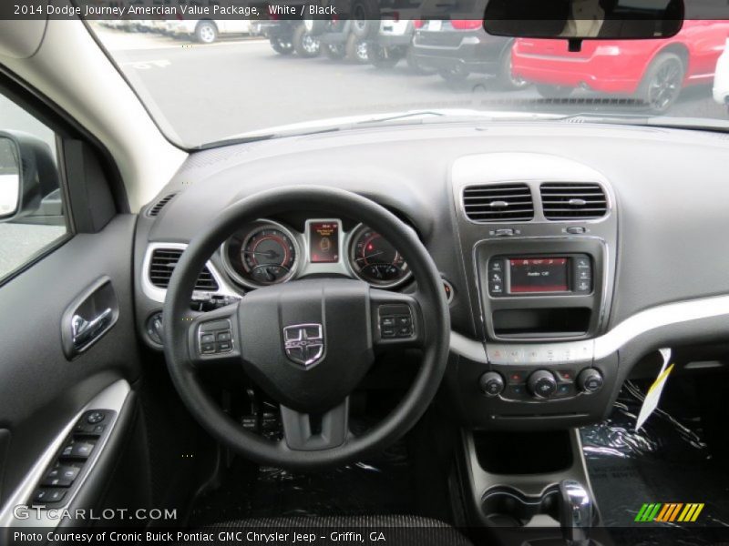 White / Black 2014 Dodge Journey Amercian Value Package