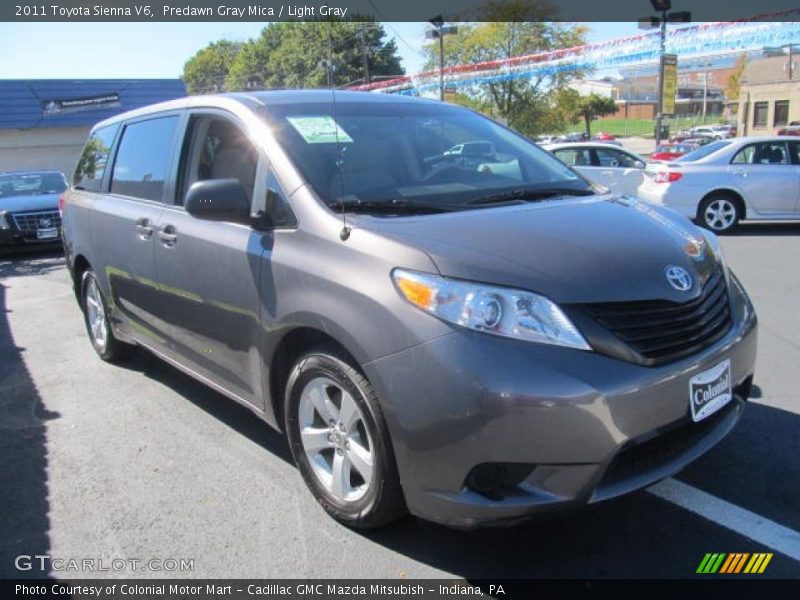 Predawn Gray Mica / Light Gray 2011 Toyota Sienna V6