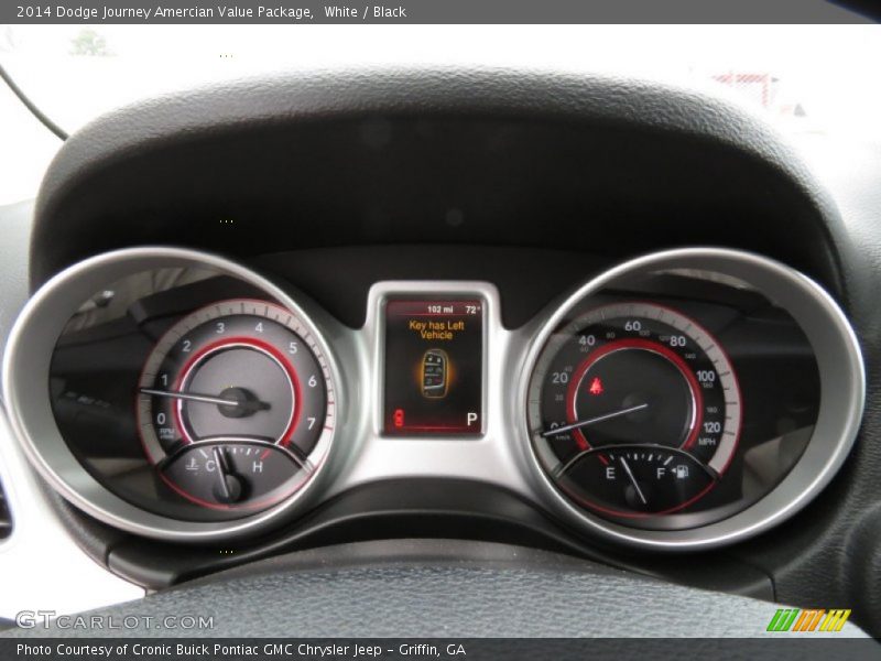 White / Black 2014 Dodge Journey Amercian Value Package