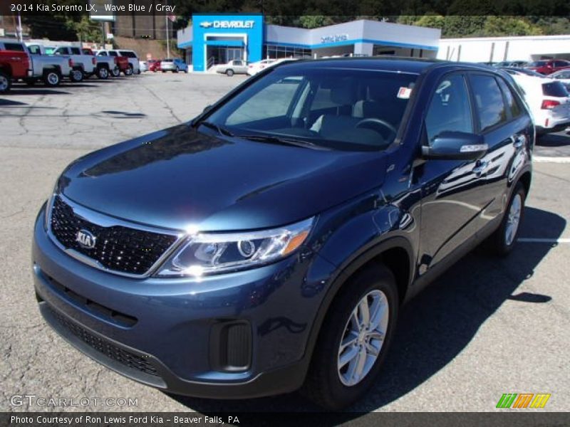 Wave Blue / Gray 2014 Kia Sorento LX