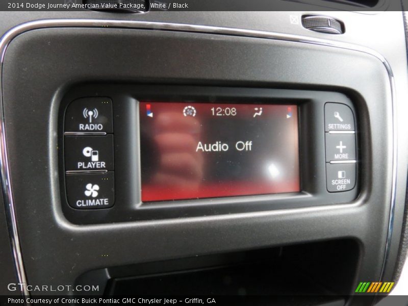 White / Black 2014 Dodge Journey Amercian Value Package