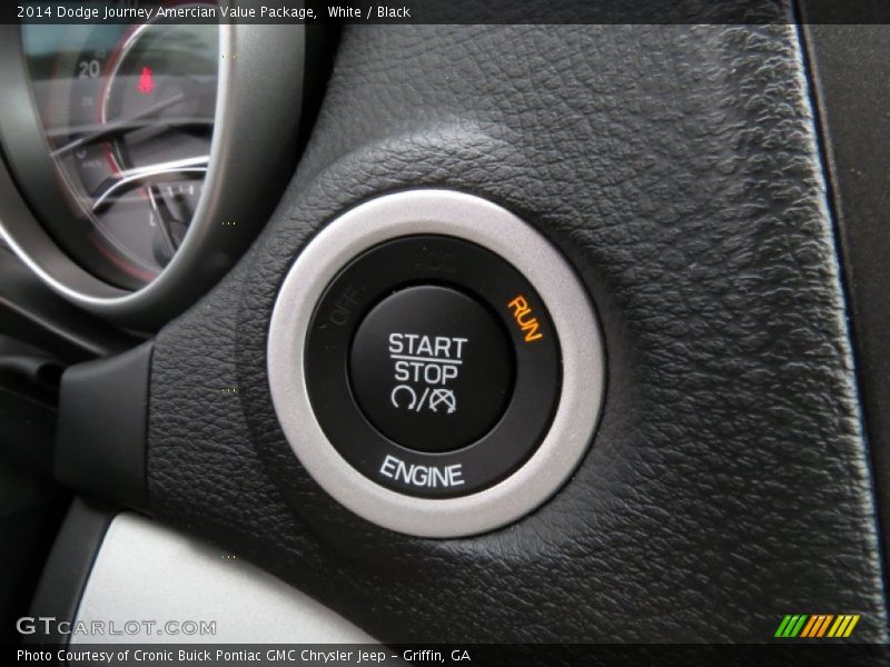 White / Black 2014 Dodge Journey Amercian Value Package