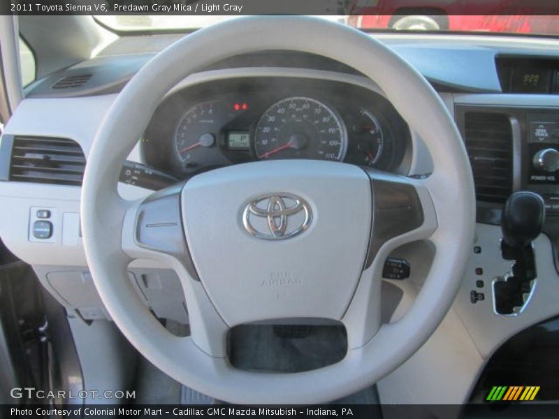 Predawn Gray Mica / Light Gray 2011 Toyota Sienna V6