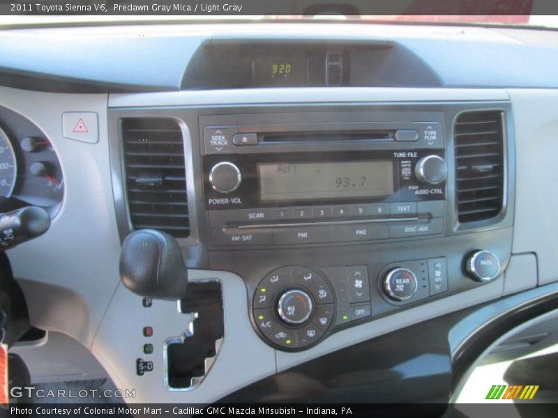 Predawn Gray Mica / Light Gray 2011 Toyota Sienna V6