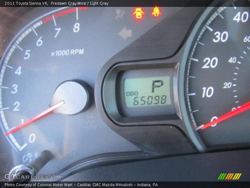 Predawn Gray Mica / Light Gray 2011 Toyota Sienna V6