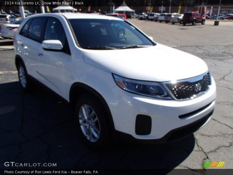 Snow White Pearl / Black 2014 Kia Sorento LX