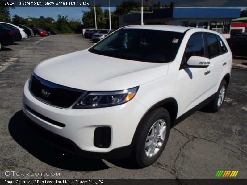 Snow White Pearl / Black 2014 Kia Sorento LX