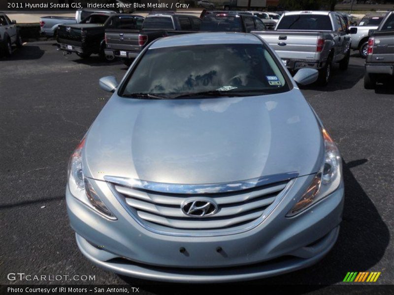 Iridescent Silver Blue Metallic / Gray 2011 Hyundai Sonata GLS