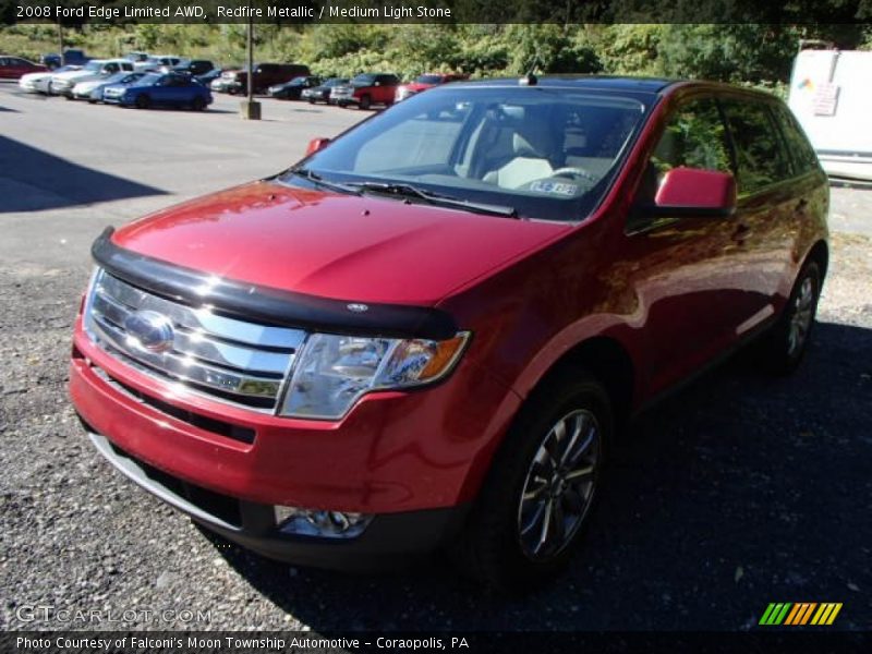 Redfire Metallic / Medium Light Stone 2008 Ford Edge Limited AWD