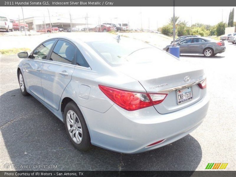 Iridescent Silver Blue Metallic / Gray 2011 Hyundai Sonata GLS