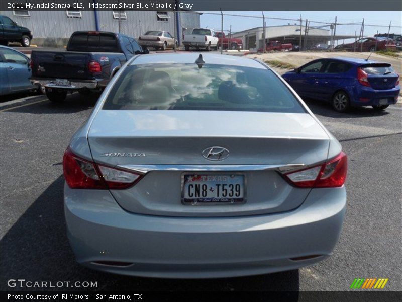 Iridescent Silver Blue Metallic / Gray 2011 Hyundai Sonata GLS