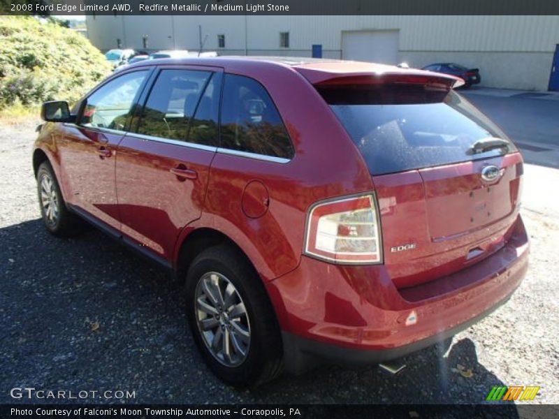 Redfire Metallic / Medium Light Stone 2008 Ford Edge Limited AWD