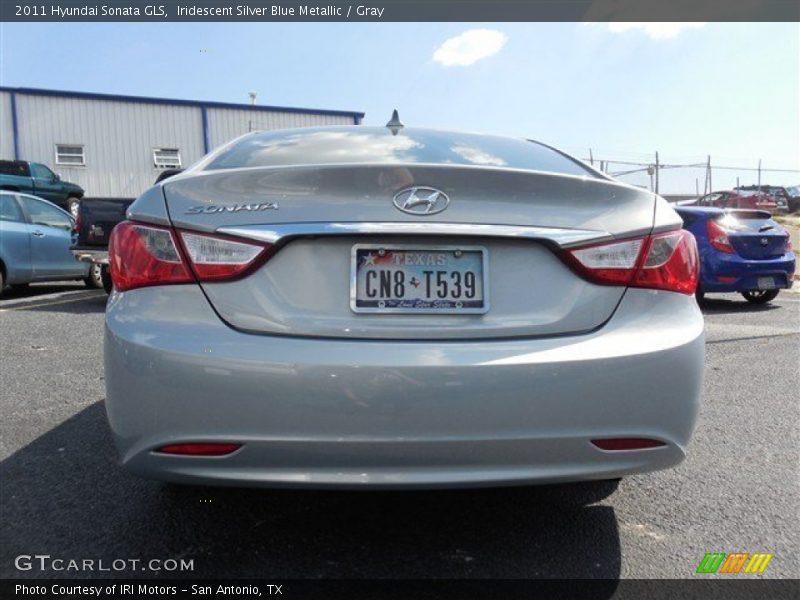 Iridescent Silver Blue Metallic / Gray 2011 Hyundai Sonata GLS