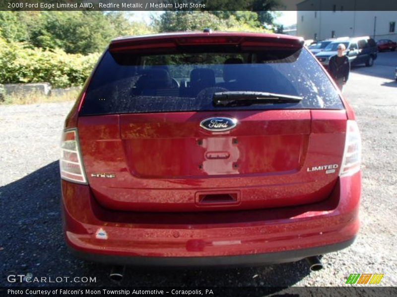 Redfire Metallic / Medium Light Stone 2008 Ford Edge Limited AWD